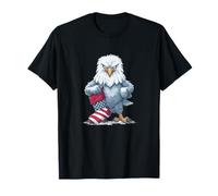 Calzini Grumpy Eagle nei Colori di Natale e USA Maglietta
