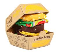 Calzini Hamburger Donna Mamma Divertenti - Idee Regalo Ragazza Originali Fantasia Colorati Arte Utili Simpatici Particolri Strani Cibo Natalizie Calze - Regali Valentino Natale Compleanno per Lei