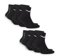 Calzini in cotone leggero Everyday Lightweight corto per tutti i giorni comodi ed anatomici adatti con scarpe e abbigliamento NIKE original (IT, Numero, 42, 46, Regular, Regular, nero)