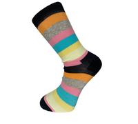 Calzini In Cotone Striati Arcobaleno Pastello Da Uomo Frederick Thomas