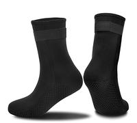 Calzini in Neoprene, 3mm Calze da Acqua in Neoprene, Antiscivolo Immersione Calzini in Acqua, Impermeabili Alzini Nuoto Stivali con Cinghie Per Surf Vela Immersioni Snorkeling Sport acquatici (XL)