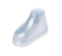 Calzini in plastica trasparente per scarpine da bambino, 10 pezzi, supporto per scarpe in PVC per presentazione di calzature, piedi leggeri in 5 misure (8-12 cm) (10 pezzi da 8 cm)