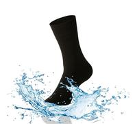 Calzini in rayon di bambù impermeabili e traspiranti for escursionismo, sci, pesca, sport all'aria aperta, unisex(BLACK,XL 47-49)