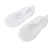 Calzini in Silicone, Calzini in Gel Idratante Protezione Anti Screpolature per I Piedi Strumento per la Cura dei Piedi Calzini Preventivi per Piedi Secchi Caviglie Riparazione (Bianco-M)
