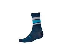 Calzini invernali endura baabaa stripe in lana merino blu mirtillo