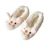 Calzini invernali imbottiti in velluto, calzini da pavimento per la casa, calzini caldi per scarpe da moquette, calzini per bambini (beige, taglia unica)
