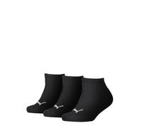 PUMA Sneaker, Calzini Unisex - Bambini e Ragazzi, Nero, 27-30 (Pacco da 3)