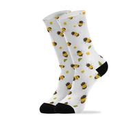 Calzini Kawaii Bees White Calze Uomo 40cm