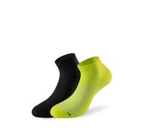 Lenz 3.0 Running Calzini, nero/giallo neon, Taglia 35-38