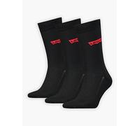 Calzini Levi's® Regular in cotone riciclato con logo Batwing Confezione da 3 Nero / Black levi > accessories > men > underwear > socks