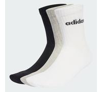 Calzini Linear Crew, calzini ammortizzati confezione da 6 paia Medium Grey Heather / White / Black 28-30