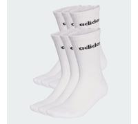 Calzini Linear Crew, calzini ammortizzati confezione da 6 paia White / Black 43-45