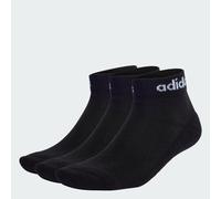 Set di 3 paia di calze alte adidas unisex Nero M Tinta unita