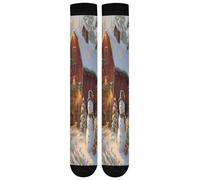 Calzini Lunghe Snowman Winter Antiodore Calze Running Comodi Calze Termiche Per Yoga Tennis Ciclismo 50Cm