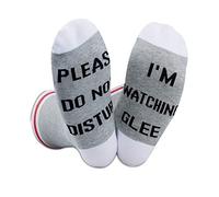 Calzini musicali divertenti per commedia Please Do Not Disturb I am Watching TV show serie Calzini, Guardare Glee Eu, M