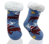 Calzini Natalizi Bambini Calzini Natale Calze Natalizie Per Bambini Calzini Da Cabina Calze Antiscivolo Bambino, Calzini Morbidi, Caldi E Spessi, Calzini Bambina, 4-8 Anni (IT, Età, Taglia unica, B)