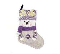 Calzini natalizi di Babbo Natale con disegni festivi unici, ideali da appendere sul caminetto o da utilizzare come calzini decorativi per le vacanze in case e negozi (C)