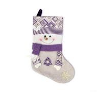 Calzini natalizi di Babbo Natale con disegni festivi unici, ideali da appendere sul caminetto o da utilizzare come calzini decorativi per le vacanze in case e negozi (B)