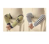 Calzini Neonato Calzini Manica Leggings Bambini Calzini Bambino Cotone Lungo Bocca Sciolti Calzini Aria Condizionata Zanzariere Ginocchiere Striscianti (Verde+nero)