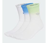 adidas Originals - Confezione da 3 paia di calzini sfumati bianchi / lime pulse / blu-Bianco 46-48
