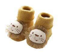 Calzini per bambini e ragazzi, con animali antiscivolo, carine 3D, per la cura del bambino (B, S)