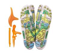 Calzini per riflessologia, con strumenti, da donna, a punti di pressione, con 3 strumenti per massaggio, 2 paia di calzini per agopunto, per principianti, uomini e donne, per il Hei