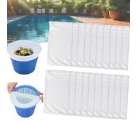 Calzini per Skimmer per Piscina, 20 Pezzi Calze da Filtro per Piscina, Calza Filtro Nylon Filtrare, Fodera in Rete Ultra Fine per Filtrare L'erba Foglie Olio Gli Insetti E I Capelli