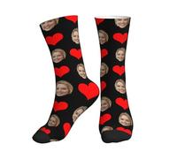 Calzini Personalizzati con foto, calzini Personalizzato al polpaccio regalo per uomo e donna, Calze Personalizzate con l’immagine del tuo bambino per lui o per lei unisex