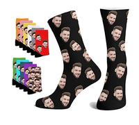 Calzini Personalizzati Con Immagine Fotografica Divertente - Crew Sock Regali per Uomo Donna, Colore 1, M/L