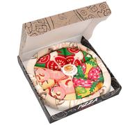 Calzini Pizza Uomo Donna Ragazzo Papà Divertenti - Calze Idee Regalo Ragazzi Originali Fantasia Colorati Simpatici Particolari Strani Natalizie Calze - Regali Natale Compleanno per Lui Lei(4 Paia)