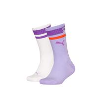 Calzini PUMA in confezione doppia per bambini, Abbigliamento, Bianco/Various Logo Colors, 27-34 27-34