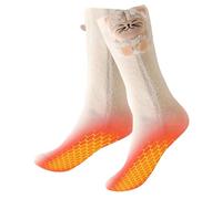 Calzini Riscaldati Donna - Calze Elettriche e Comode con Tecnologia di Riscaldamento Migliorata e Batteria 4000mAh, 3 Livelli di Calore per Casa, Relax e Uso Quotidiano (Non per Sci)