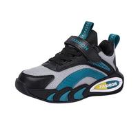 Calzini Sfocati per Bambini con Manici Regolabili Shoelaces Medium e Large Bambini Casual Sport Shoes Calzini Antiscivolo per, grigio, 35 EU