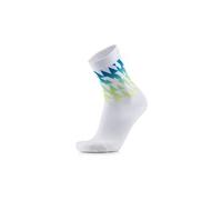 Calzini sidas run colors geo bianco verde blu
