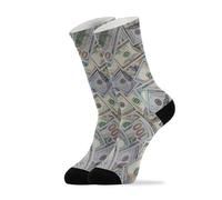 Calzini Sportive Banconote Da Cento Dollari Confortevoli Elasticizzato Calze Morbide Calzini Per Uomo Calcio Tennis