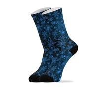 Calzini Sportive Dark Blue Snowflake Calze Sanitari Antiscivolo Calzini Diabetici Antivesciche Calzini Palestra Per Calcio Running Trekking