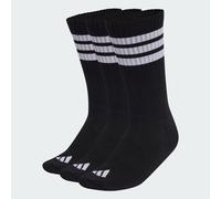 CALZINI SPORTIVI AMMORTIZZATI 3 Strisce CONFEZIONE DA 3 PAIA CREW Black / White / White 49-51