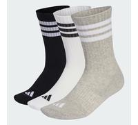CALZINI SPORTIVI AMMORTIZZATI 3 Strisce CONFEZIONE DA 3 PAIA CREW Medium Grey Heather / White / Black 37-39