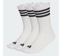 CALZINI SPORTIVI AMMORTIZZATI 3 Strisce CONFEZIONE DA 3 PAIA CREW White / Black / Black 37-39