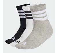 CALZINI SPORTIVI IMBOTTITI A TRE STRISCE, ALTA CAVIGLIA, CONFEZIONE DA 3 PAIA Medium Grey Heather / White / Black 37-39