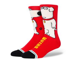 Calzini Stance Crew da uomo ~ The Dog rosso taglia L