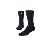 Calzini stance icon mid solid ribbed crew socks nero