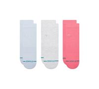 Stance - Women's Icon Quarter 3 Pack - Calze casual Unisex M | EU 38|42 grigio