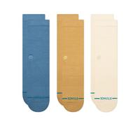Calzini Stance Mens Crew 3 Pack ~ Icon blue brown cream