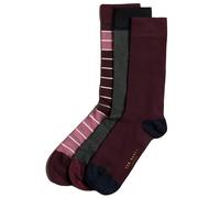 Calzini Ted Baker Uomo 3 Paia Casual In Cotone Ricco Confezione Regalo