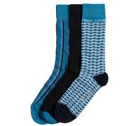 Calzini Ted Baker Uomo 3 Paia Casual In Cotone Ricco Confezione Regalo
