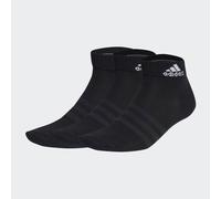 adidas Unisex - Adulto Thin and Light Ankle Socks 3 Pairs, Black / White, 8.5-10