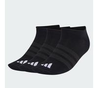 adidas Mixte THIN&LIGHT SPORTSWEAR NO SHOW SOCKS 3 PAIR PACK, black/black/white, 8.5-10