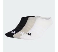 adidas Mixte THIN&LIGHT SPORTSWEAR NO SHOW SOCKS 3 PAIR PACK, medium grey heather/white/black, 6-7 Years