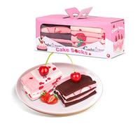 Calzini Torta Rotoli Ciambelle Donna Ragazza Mamma Divertenti - Idee Regalo Originali Fantasia Colorati Arte Simpatici Cibo Lunghi Natalizie Calze - Regali Festa Della Mamma Natale Compleanno per Lei